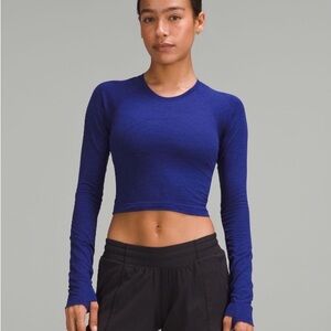 lululemon athletica swiftly tech cropped long sleeve